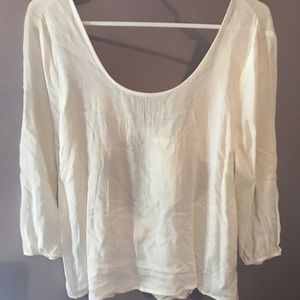 PAC sun LA HEARTS tie back top in ivory
